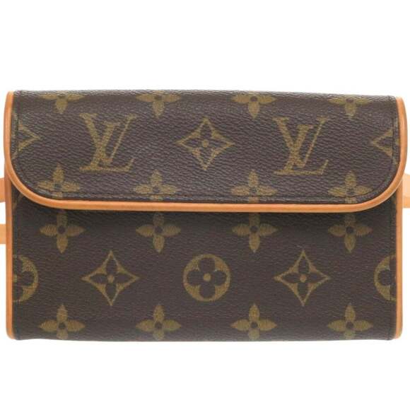 LOUIS VUITTON Authentic Brown Monogram Pochette Fanny Pack